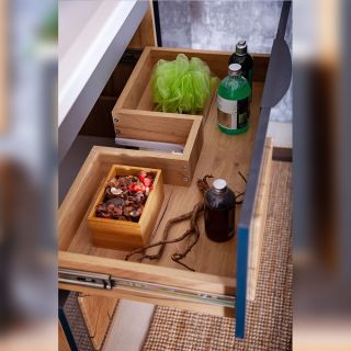 Тумба под раковину Бриклаер Форест 4627125414657 80 см дуб золотой/антрацит