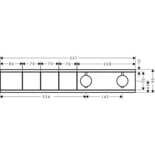 Смеситель для душа Hansgrohe RainSelect 15381000 хром