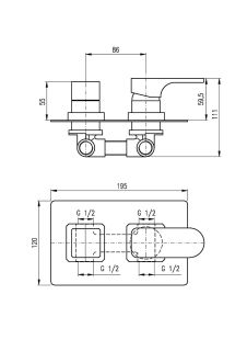 Смеситель для душа Rav Slezak Yukon YU186KCMAT черный