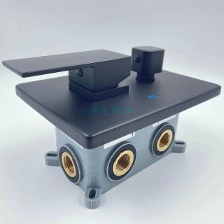 Душевой комплект ALMAes Elbe TVZ-0811 чёрный