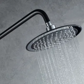 Душевая стойка Shevanik S9836H чёрный/хром