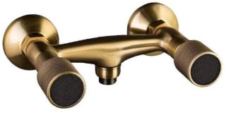 Смеситель для душа Boheme ROYAL CRYSTAL black, Комплект бронза