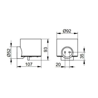 Дозатор жидкого мыла 12852379000 Keuco Reva черный