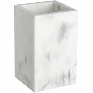 Стакан для зубных щеток WasserKRAFT Kammel K-9128 Белый мрамор