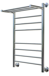 Водяной полотенцесушитель Тругор Аспект НП 2 П с полкой 80x50см хром Аспект2/нп8050П