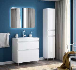 Тумба под раковину Corozo Алабама Z2 80см белый SD-00000595