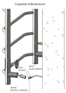 Электрический полотенцесушитель Тругор Аспект Пэк сп 1 80x50см чёрный АспектПэксп1/8050чернВГП