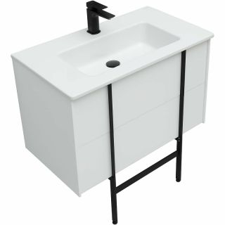 Тумба под раковину Allen Brau Reality 80 1.32005.WM подвесная Белая матовая