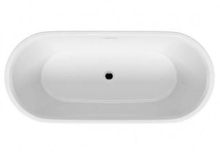Акриловая ванна Riho Inspire Velvet Fall B085004105 180х80см заполнение через перелив белый матовый