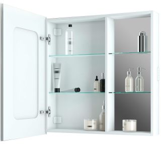 Зеркало-шкаф с подсветкой Continent Aperio МВК006 левый 80см белый