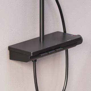 Душевая стойка Damixa Gala 953760300 с термостатом Черная матовая