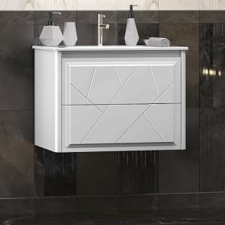 Тумба под раковину Opadiris Луиджи 00-00005952 Белая матовая