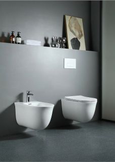 Подвесной унитаз Aquatek Классик AQ1111-00 безободковый с легкосъемным сиденьем Soft Close