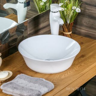 Накладная раковина Melana 78114-805 42см белый