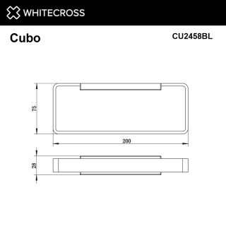 Полотенцедержатель WHITECROSS Cubo CU2458GM оружейная сталь