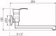 Настенный смеситель для кухни РМС SL86-005 хром