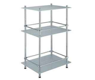 Wasserkraft K-4033 Напольная стеклянная тройная полка с бортиком