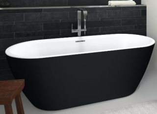 Акриловая ванна Riho Inspire Velvet B085001220 180х80см чёрный матовый/белый матовый