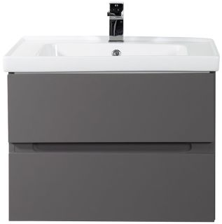 Подвесная тумба под раковину Art&Max Techno 70см смоки софт AM-Techno-700-2C-SO-ZB815