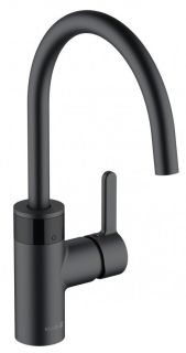 Электронный смеситель для кухни Kludi E-Go 230V чёрный матовый 422006675