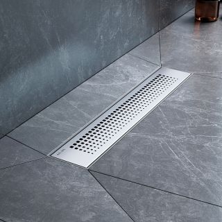 Душевой лоток AM.PM PrimeFlow 40 W02SC-P11-040-01SB с решеткой Хром матовый Cut Gradient