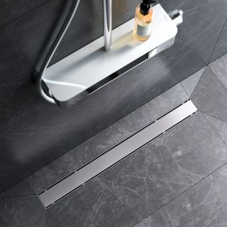 Душевой лоток AM.PM PrimeFlow 80 W02SC-U11-080-04SB с решеткой Хром матовый / под плитку Tile