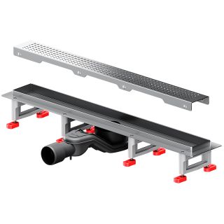 Душевой лоток AM.PM MasterFlow 60 W01SC-P11-060-01SB с решеткой Хром матовый Cut Gradient