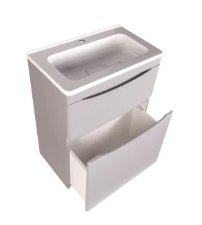 Тумба под раковину Style Line Бергамо СС-00002309 мини 60 Люкс антискрейтч Plus 60 см