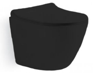 Подвесной унитаз Grossman GR-4411BS безободковый чёрный