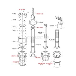 Сливной механизм AlcaPlast для сниженной системы инсталляции A06-850