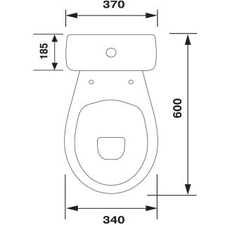Унитаз-компакт Оскольская керамика Суперкомпакт белый 44901110522