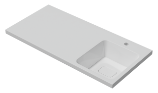 Раковина над стиральной машиной Madera Kamilla правая 100см белый 4627173210560