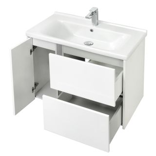 Тумба под раковину Акватон Стоун 80см белый 1A228201SX010