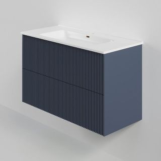 Тумба под раковину La Fenice Terra FNC-01-TER-BG-100-2 Синяя матовая 100 см