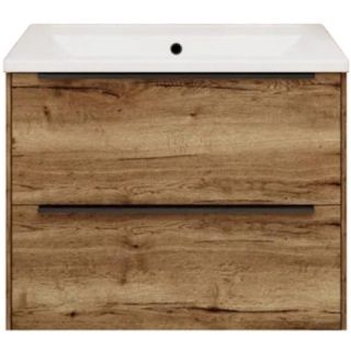 Тумба под раковину La Fenice Tesoro FNC-01-TES-DGT-100-2 Дуб галифакс табак 100 см