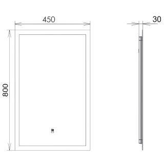 Зеркало  Comforty  Эдельвейс 00-00014148 45 см