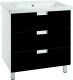 Тумба под раковину Bellezza Пегас 90см черный 00000007795