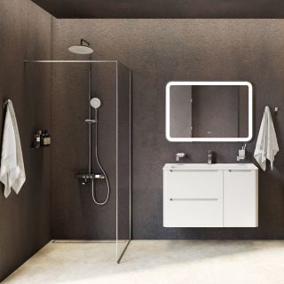 Душевая система с тропическим душем IDDIS Shelfy SHESBBTi06 хром