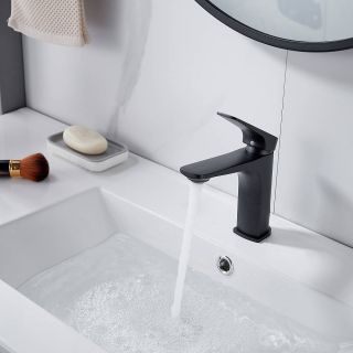 Смеситель для раковины Shevanik S4201H чёрный