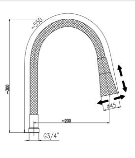 Излив смесителя Rav Slezak MD0741C черный