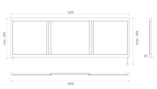 Экран под ванну Onika Одио 517017 170см белый