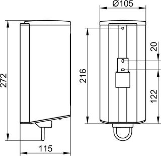 Дозатор жидкого мыла Keuco Plan 14954070100 нержавеющая сталь