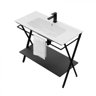 Металлическая структура-консоль Kerama Marazzi Piano Next PIA.N.95\BLK 95 см чёрный матовый