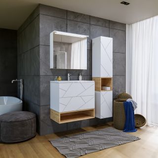 Ниша для пенала Бриклаер Кристалл 4627125415906 80 см дуб бунратти