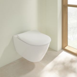 Унитаз подвесной Villeroy Boch  Subway 2.0 с открытым смывным краем  с DirectFlush альпийский белый