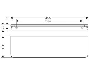 Полочка Hansgrohe Montreux 42844250 золото шлифованное