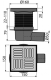 Сливной трап AlcaPlast 150 ? 150/50мм решетка - хром APV5411