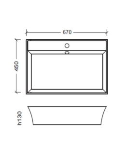 Раковина накладная Boheme Neoart белый 811