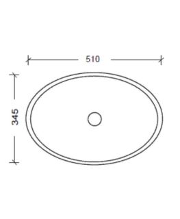 Раковина накладная Boheme серебро 815