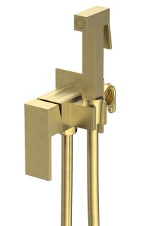 Гигиенический душ со смесителем Splenka S98.52.03 золотой сатин